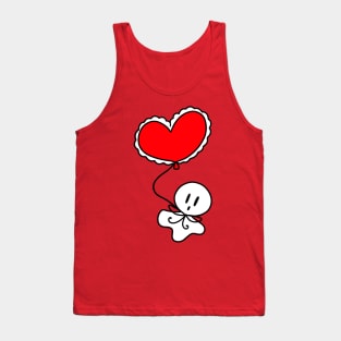 Heart Balloon Ghost Tank Top